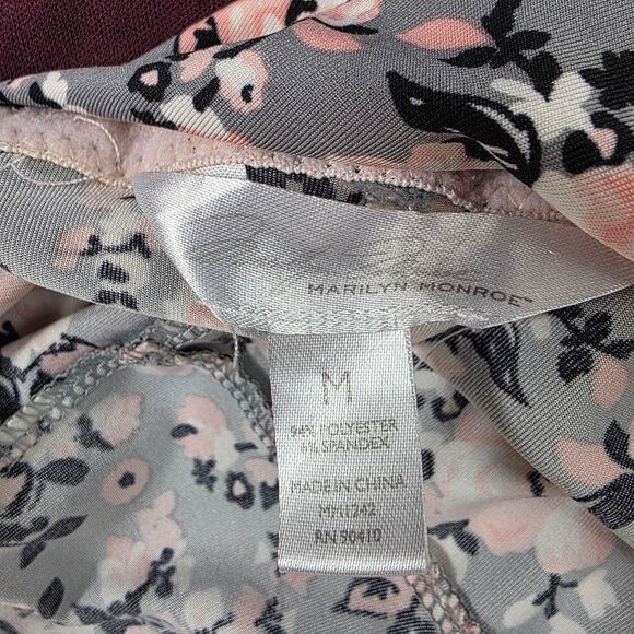 Marilyn Monroe And Target Floral and Burgundy Women's Camisole Sleepwear Medium - Picture 14 of 16